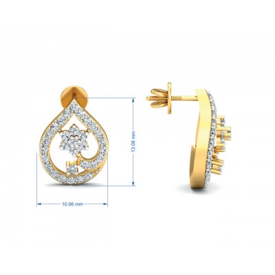 Rima Gold Diamond Earrings